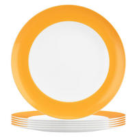 SPEISETELLER Liberty Pure Colors Mango Orange ø 27 cm 6er Set - Orange, Keramik (27.3cm) - Seltmann Weiden