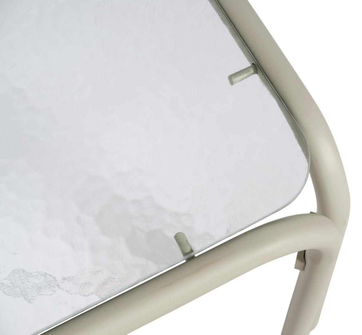 SOFASET, Olga, Beige, Metall / Glas / Polyester, 197 x 197 x 63 cm - Beige, Metall - ebuy24