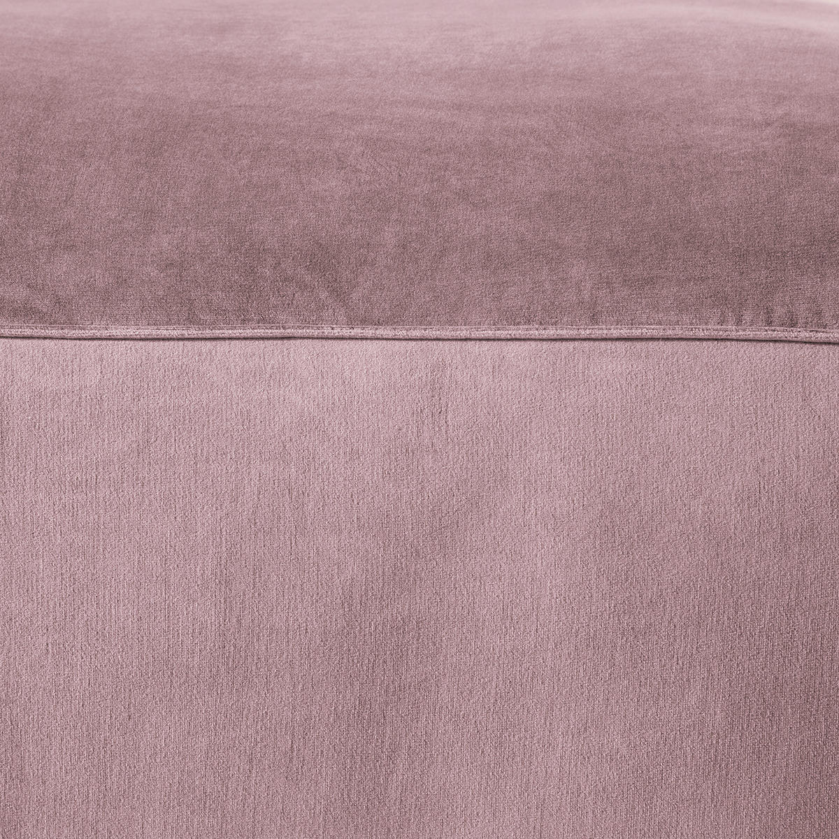 POLSTERHOCKER - Mauve/Schwarz, Kunststoff/Textil (92/42/92cm) - home24