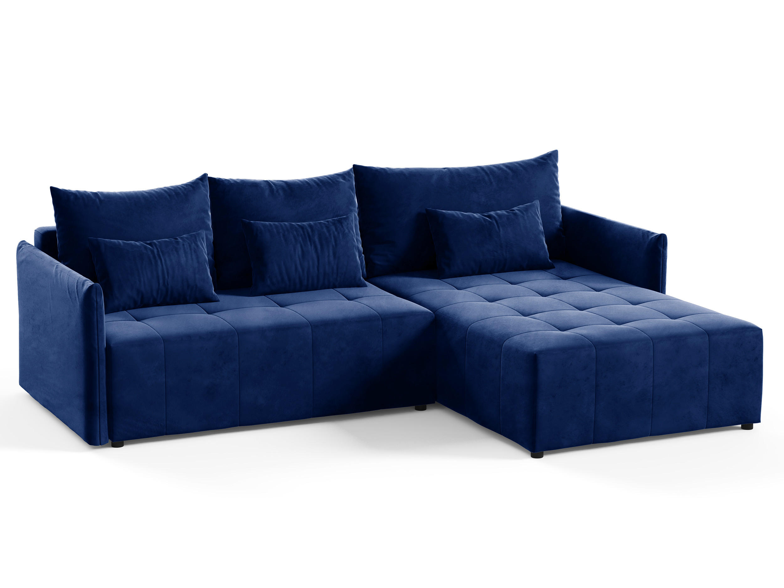 ECKSOFA Leno L - Blau, Holz/Textil (260/180cm) - Sofnet