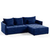 ECKSOFA Leno L - Blau, Holz/Textil (260/180cm) - Sofnet