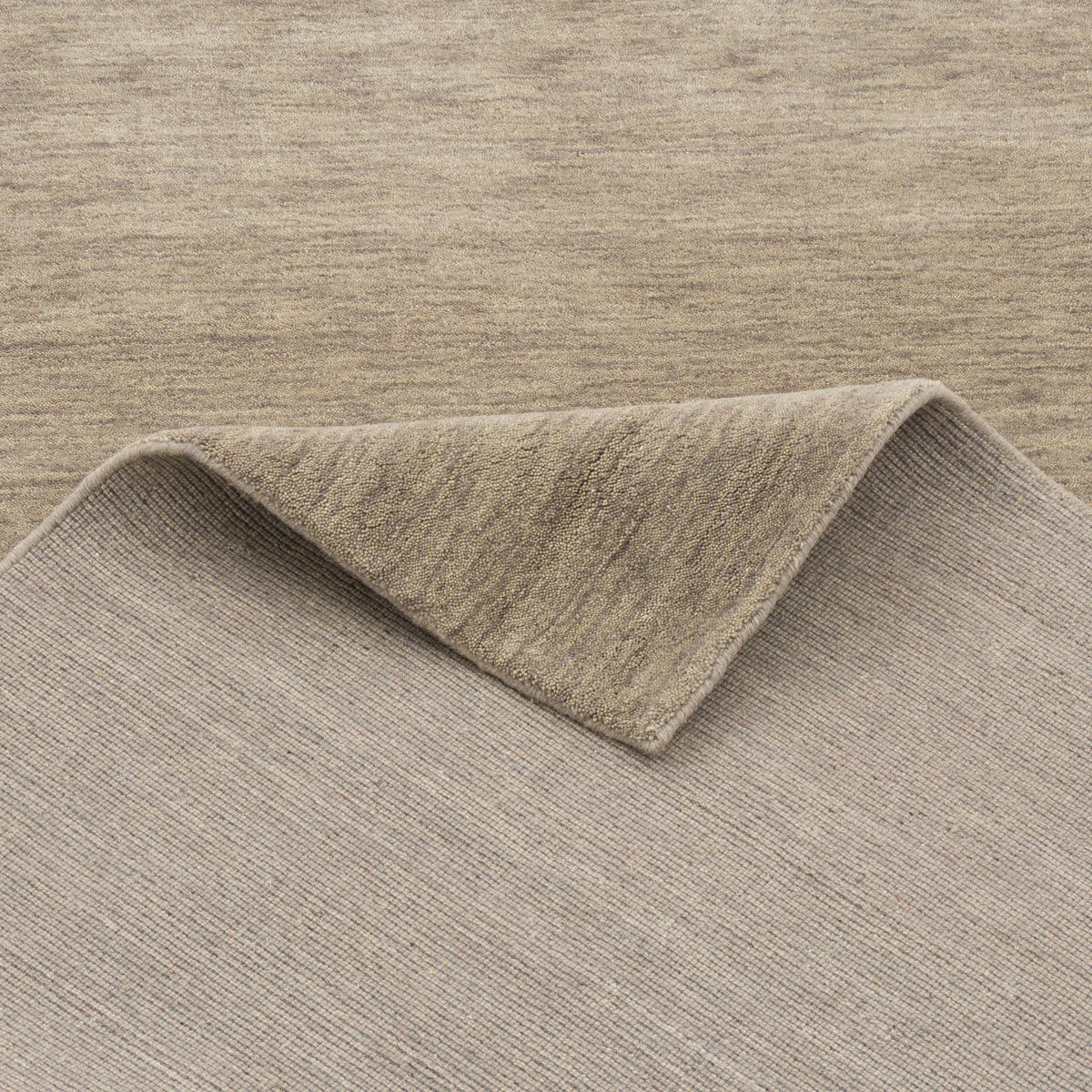 WOLLE NATUR TEPPICH GABBEH MAYA EINFARBIG - Grau, Textil (160/230cm) - Pergamon