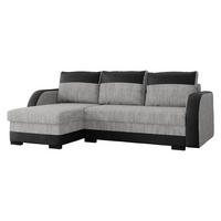 COLTAR Jozef - negru/gri, material textil/lemn (230/140cm) - MIRJAN24