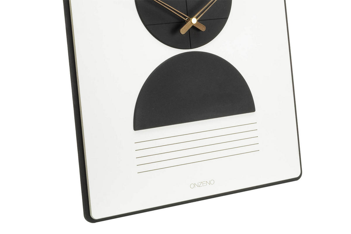 WANDUHR Design 35/60 cm - Weiß, Holzwerkstoff (3.6/60/1cm) - ONZENO