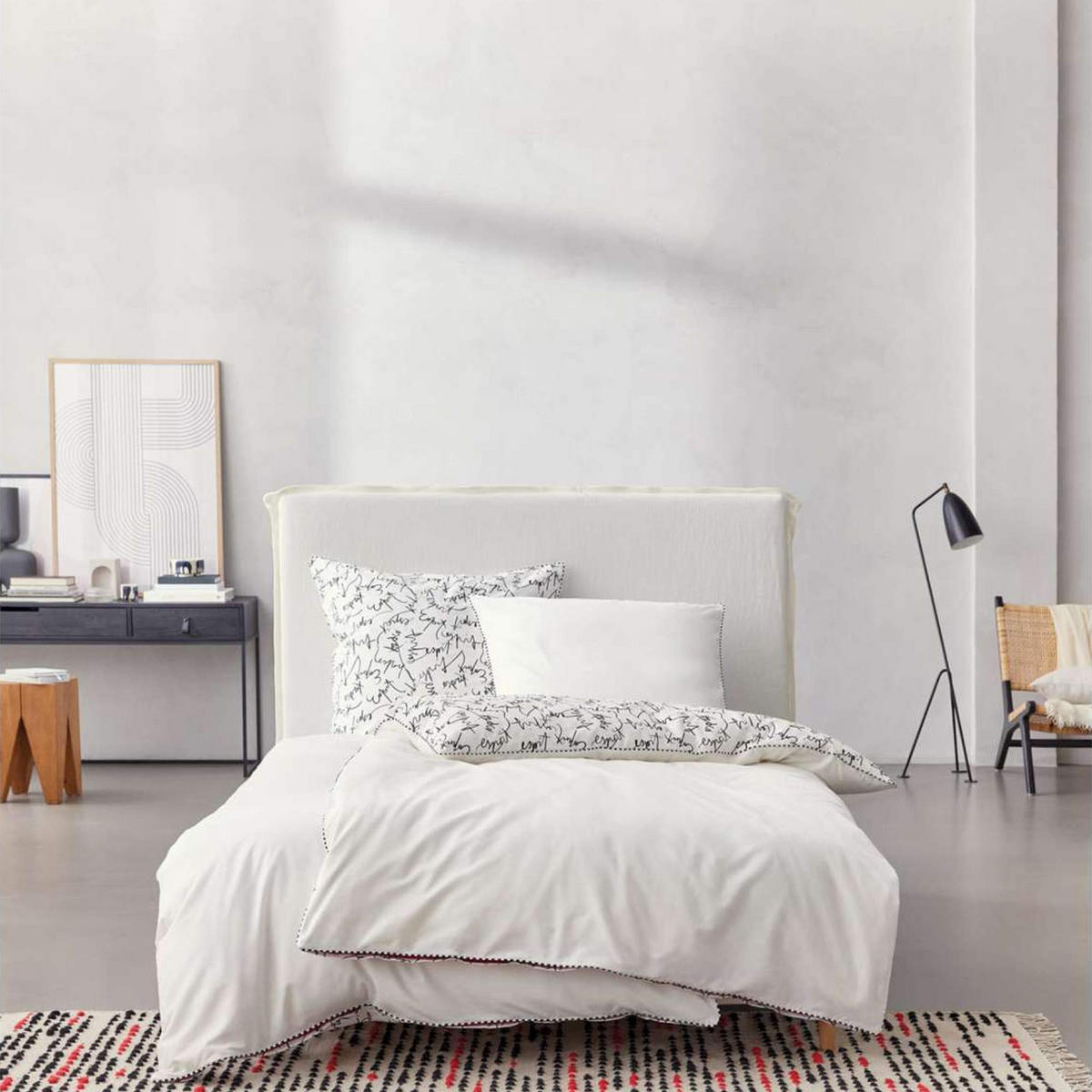 GANZJAHRESBETTWÄSCHE HERITAGELOGO - Weiß, Textil (155/220cm) - Esprit