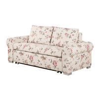 SCHLAFSOFA - Beige/Rosa, Textil (185/90/90cm) - home24