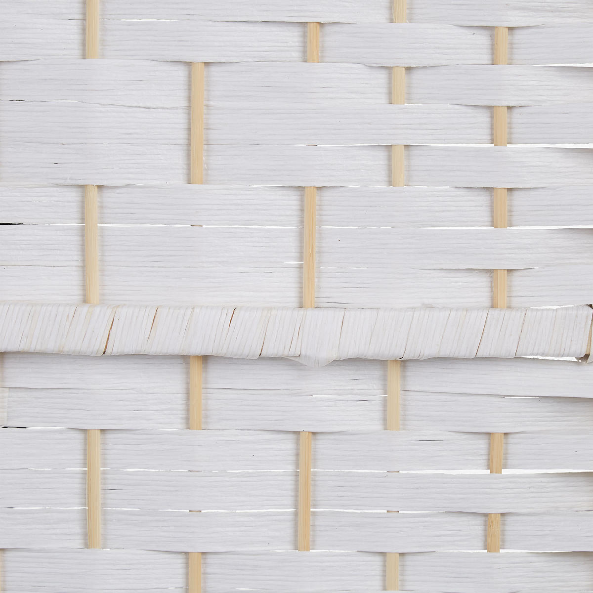 PARAVENT - Weiß, Holz/Papier (240/170/2cm) - Relaxdays