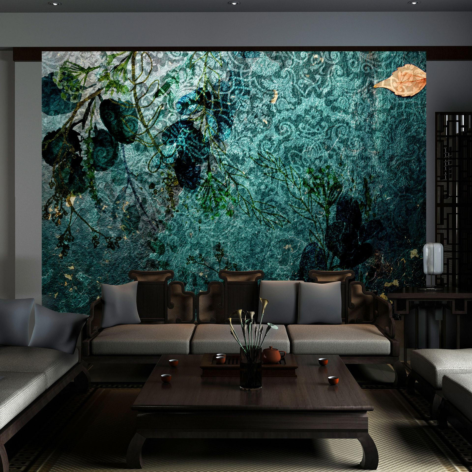 SELBSTKLEBENDE FOTOTAPETE 245/175 cm - Grün, Kunststoff/Textil (245/1cm) - KUNSTLOFT