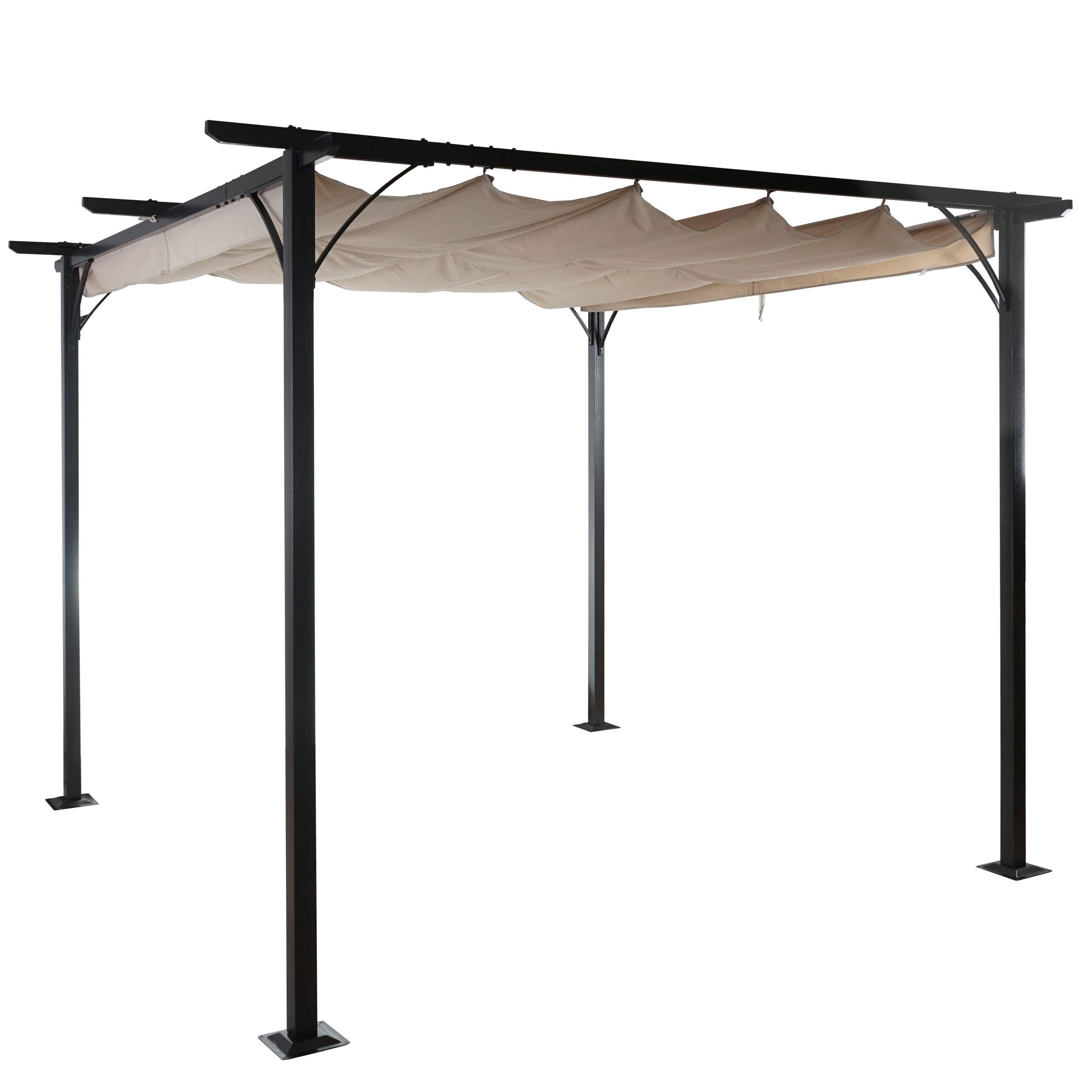PERGOLA Cremeweiß - Weiß, Metall (350/232/350cm) - MCW