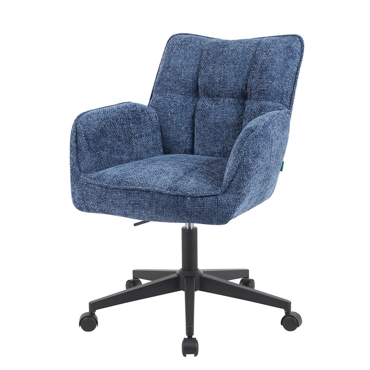 BÜROSTUHL Mika-Sven - Blau/Schwarz, Textil/Metall (59/81/66cm) - DUBI Möbel