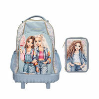 SCHUL-SET TROLLEY FESTIVAL FUN TOPModel hellblau - Hellblau, Textil (2/2cm) - Depesche Germany