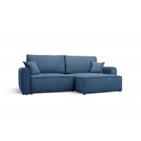 ECKSOFA mit Schlaffunktion Blau - Blau, Textil (244/148cm) - Furnisell