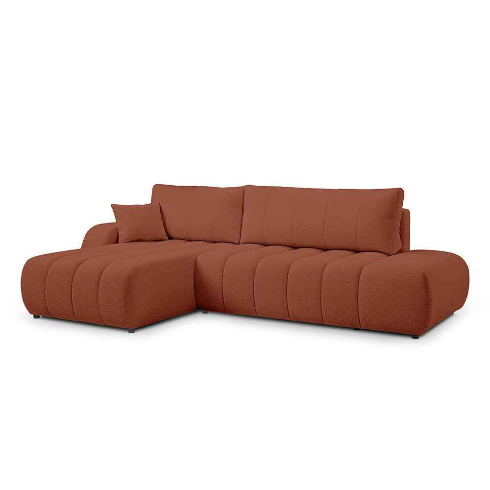 Pillovely Ecksofa Mehrfarbig 276x88x176 cm