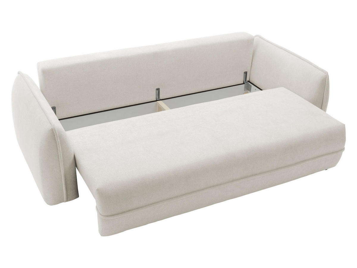 SCHLAFSOFA Moho - Hellbraun/Schwarz, Holz/Kunststoff (250/94/109cm) - MIRJAN24