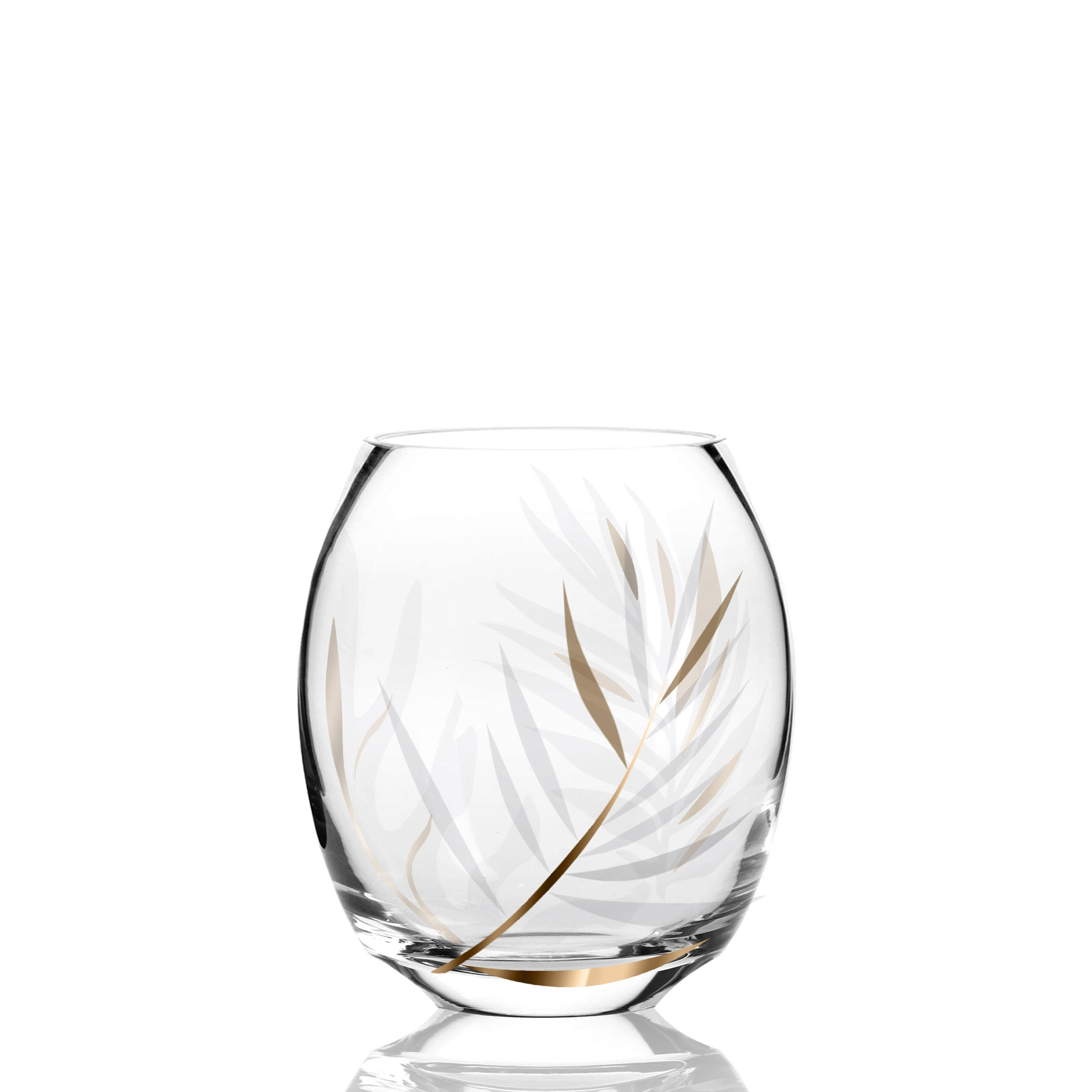 VASE Lea, Glas, Gold, 14.5 cm - Goldfarben, Glas (14.5cm) - Goebel