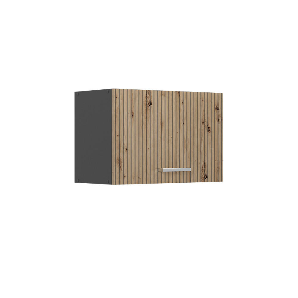 HÄNGESCHRANK R-Line Artisan-Eiche 60 cm Flach - Anthrazit/Eiche Artisan, Holzwerkstoff (60/40/31cm) - Vicco