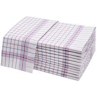 GESCHIRRTÜCHER, 12er-Set, 65x70 cm, 100% Baumwolle, Blau - Rot, Textil (65/70cm) - Zollner