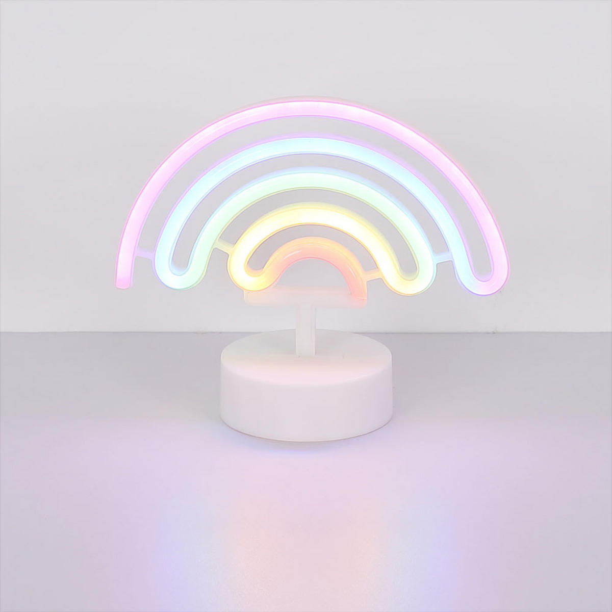 LED TISCHLEUCHTE Pelangi Weiß - Weiß, Kunststoff (22.5/10/19.5cm) - Globo Lighting