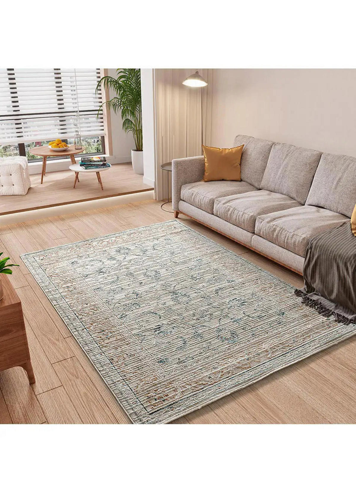 KURZFLORTEPPICH Mehrfarbig Keops 154/230 cm - Beige/Multicolor, Naturmaterialien/Textil (154/230cm) - Atticgo