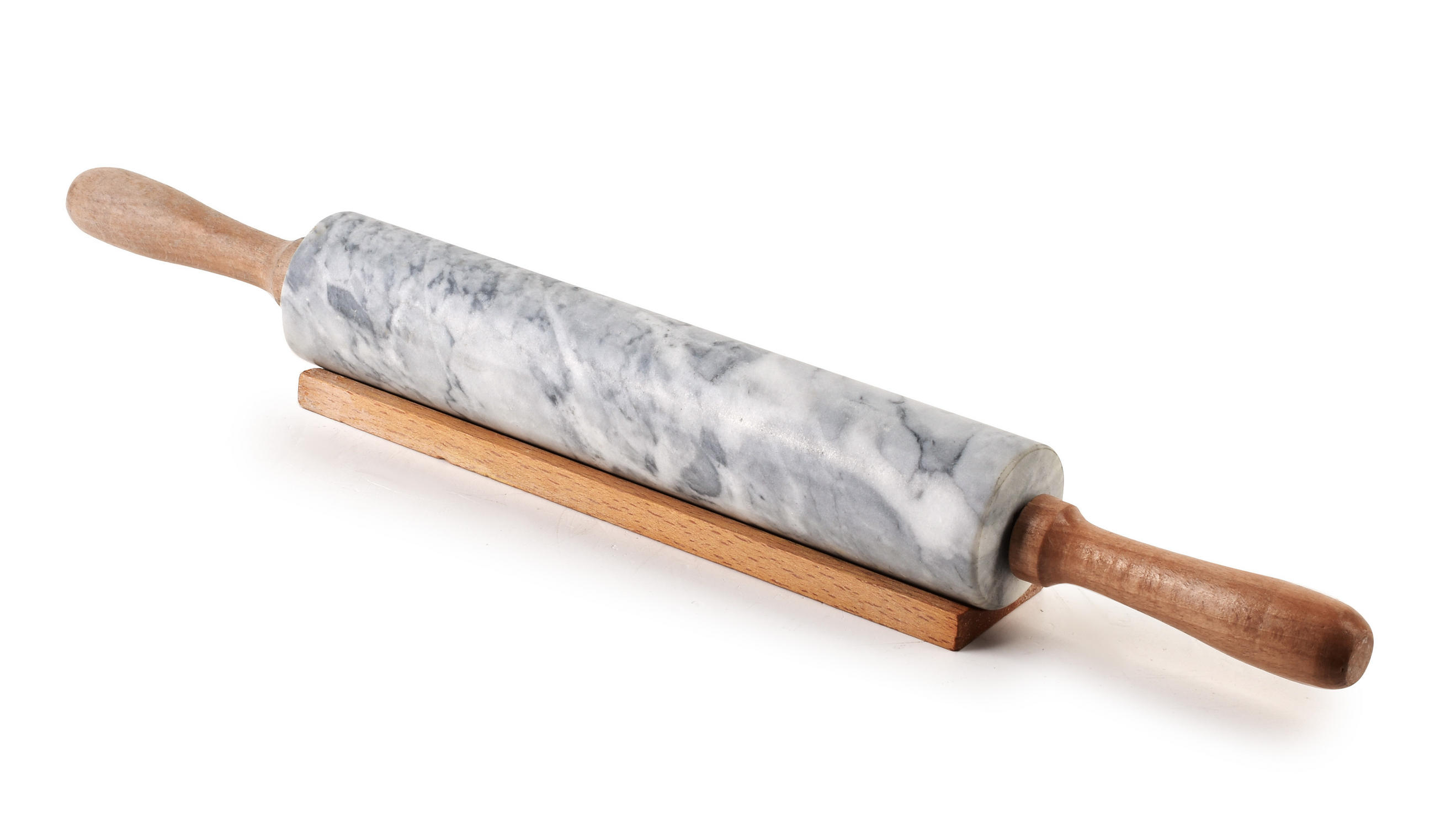 NUDELHOLZ Modern Kitchen Grau 47/6.5/8 cm Holz - Grau, Holz (47cm) - Mondex