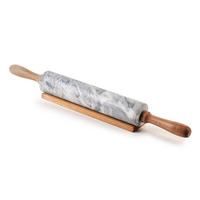 NUDELHOLZ Modern Kitchen Grau 47/6.5/8 cm Holz - Grau, Holz (47cm) - Mondex