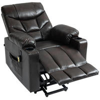 LOUNGESESSEL Poznan Kunstleder Braun Sessel Lounger - Braun, Leder (84/104/95cm) - DELUKE