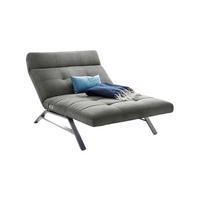 LIEGE AMERIVA Silber Velvet - Silberfarben, Textil (120/110/158cm) - KAWOLA