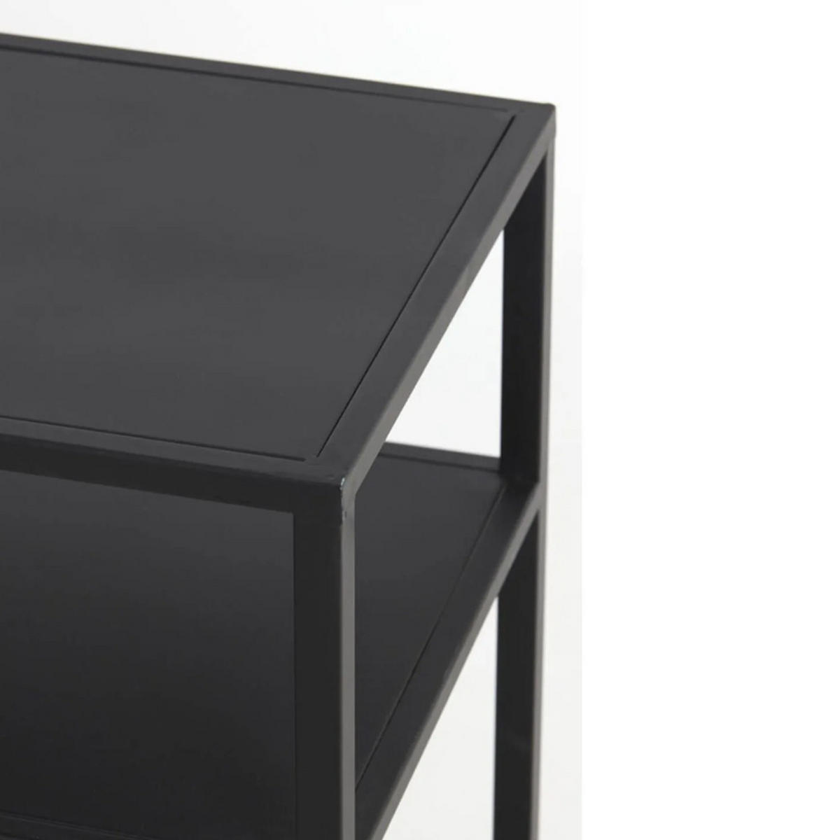 KONSOLENTISCH Yvana Schwarz 141/37/81 cm - Schwarz, Metall (141/37/81cm) - Light & Living