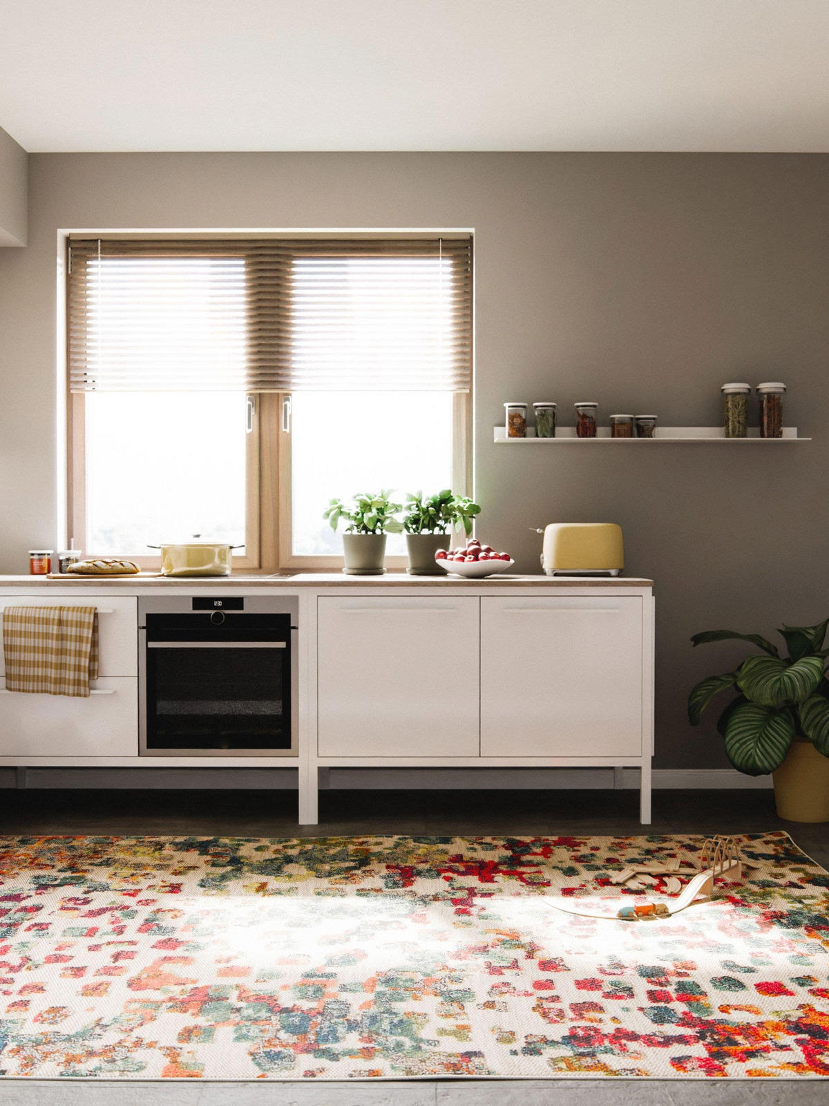 OUTDOOR-TEPPICH Noelia 120/170 cm - Multicolor, Kunststoff (120/170cm) - benuta Nest