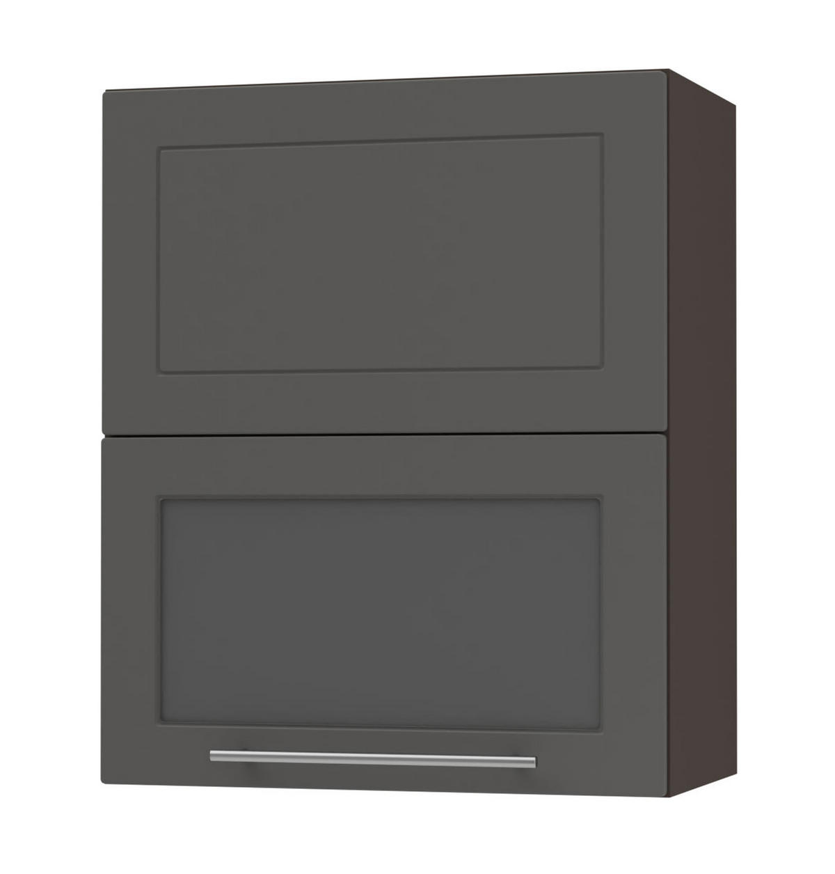 KÜCHENHÄNGESCHRANK Kvantum W8BS/60 Graphit Matt / Lava Matt 60 / 32,5 / 72cm - Dunkelgrau/Graphitfarben, Holz/Holzwerkstoff (60/72/32.5cm) - Feldmann-Wohnen