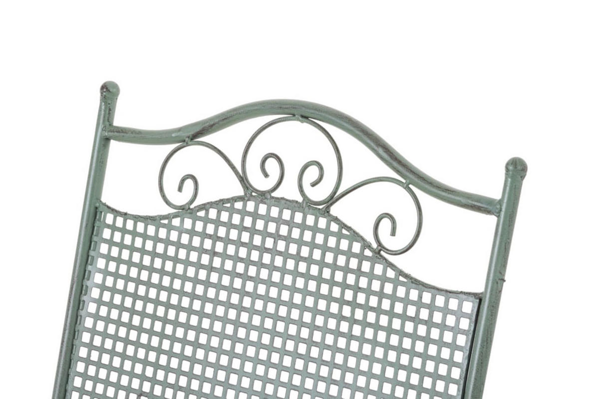 GARTENSTÜHLE Kirstin - 2er Set - antik-grün - Grün, Metall (41/50/91cm) - TPFGarden