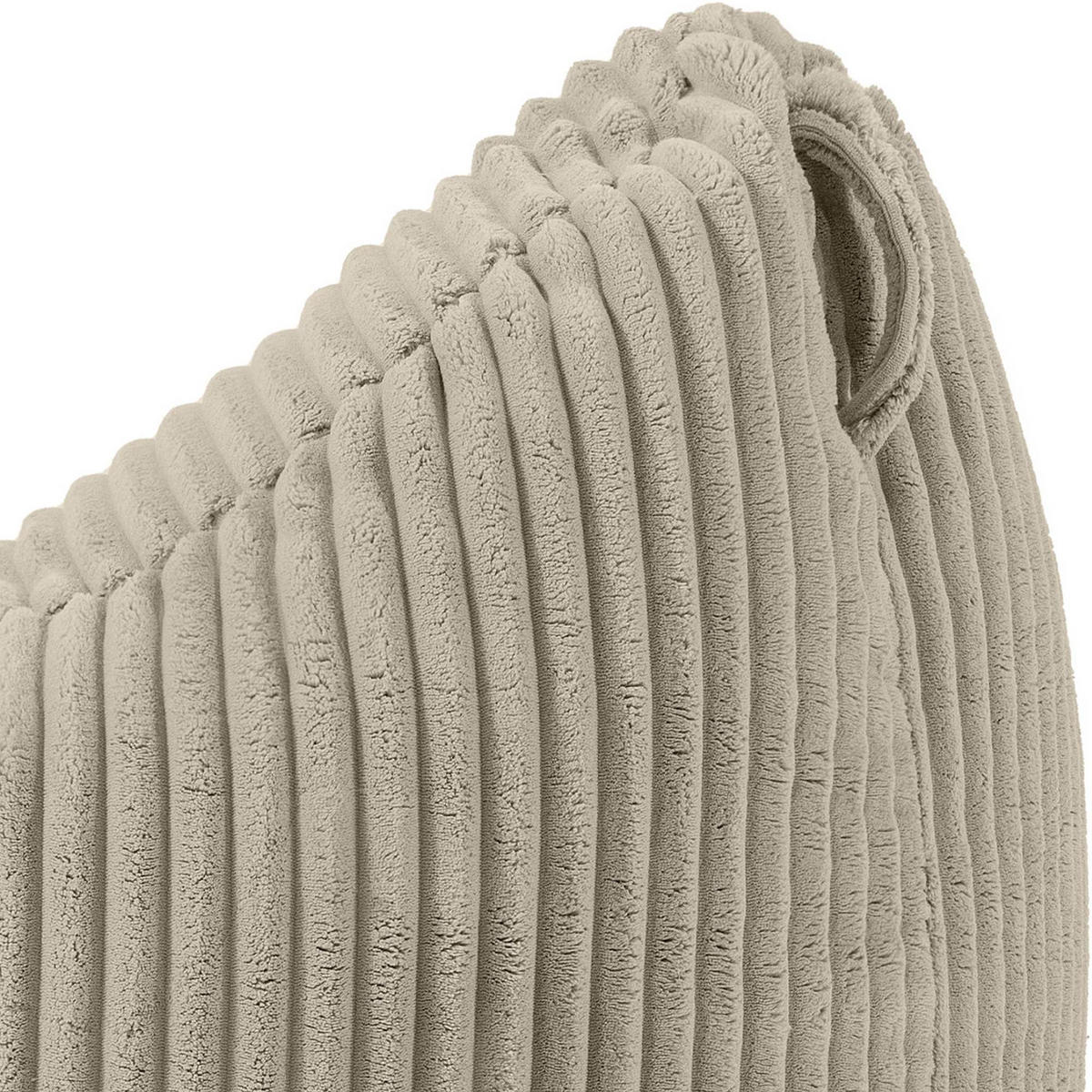 SITZSACK COSMO II aus Kordstoff, Beige - Beige, Textil (85/80/85cm) - KONSIMO®