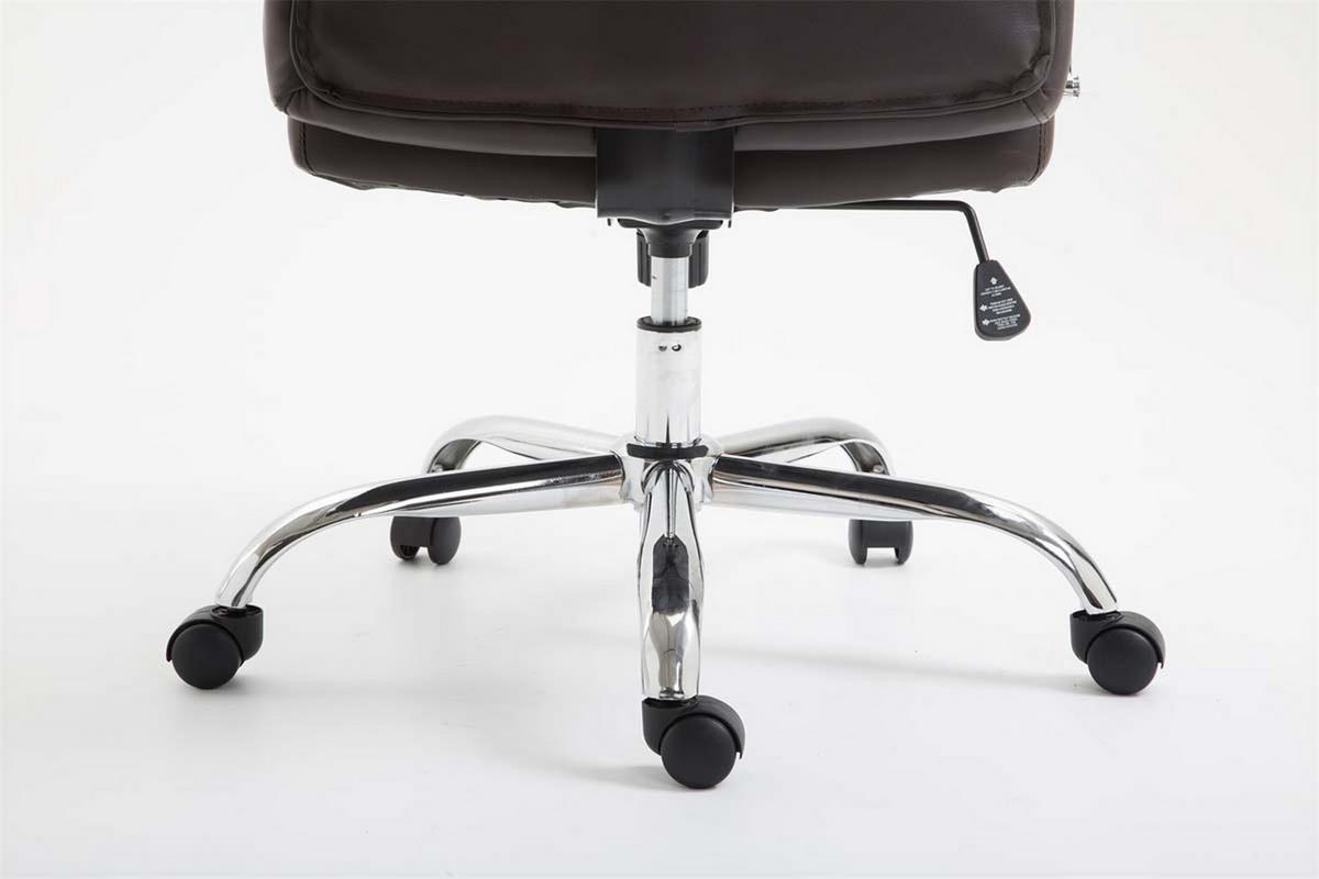 BÜROSTUHL Vallon, Kunstleder Braun - Braun, Textil/Metall (60/118/68cm) - TPFLiving