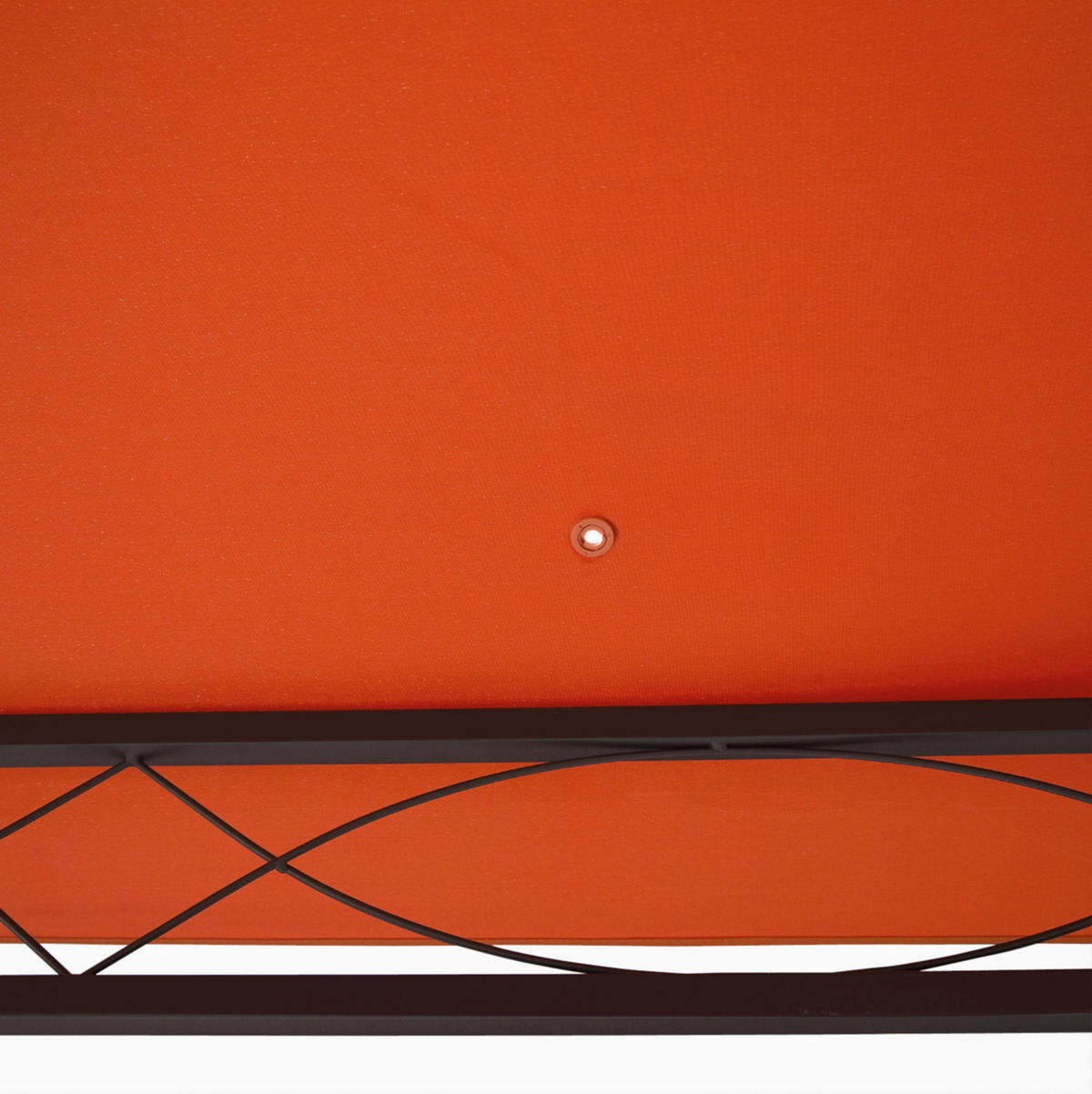 PAVILLON-ERSATZDACH 298/295 cm mit PA-Beschichtung, 8 Entwässerungslöchern und 4 Abspannseilen, Orange - Orange, Textil (295/1/298cm) - Redom
