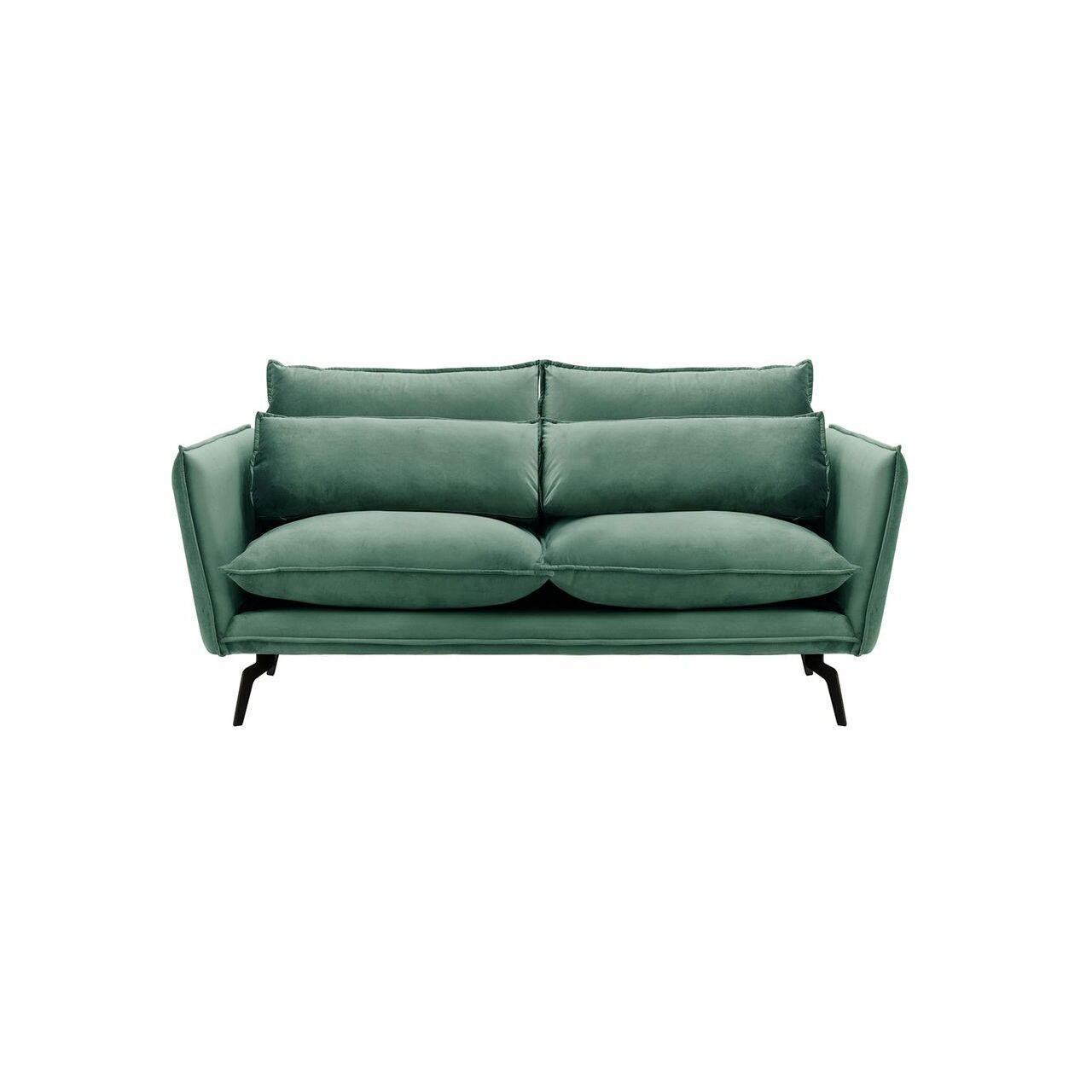 SOFA Layla 2,5-Sitzer-Velluto 12 - Blau, Holz/Textil (197/95/98cm)