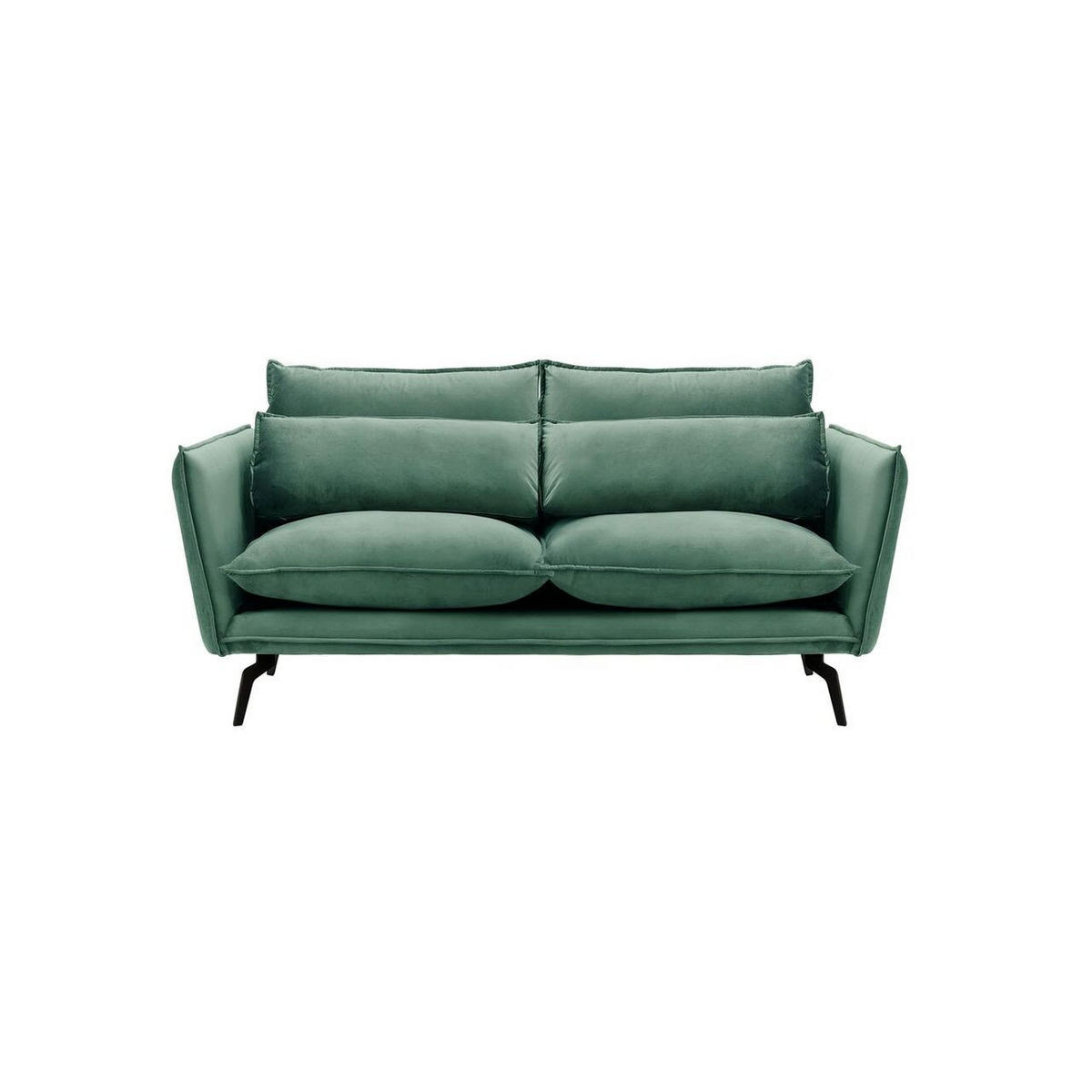 SOFA Layla 2,5-Sitzer-Velluto 12 - Blau, Holz/Textil (197/95/98cm)