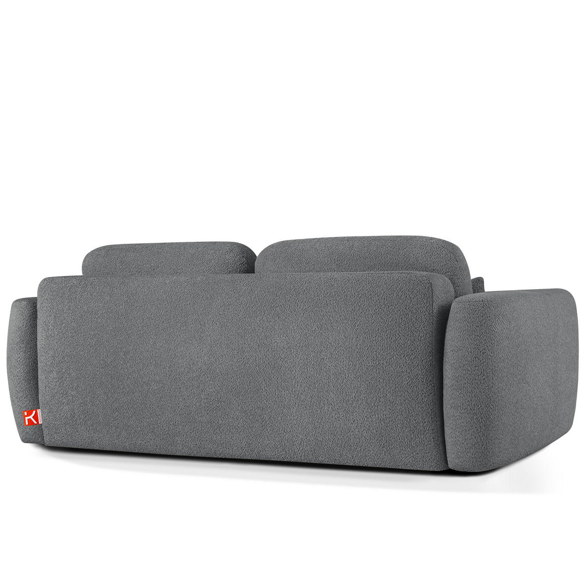 SOFA 3 ELOSA - Dunkelgrau, Holz/Textil (245/85/115cm) - KONSIMO®