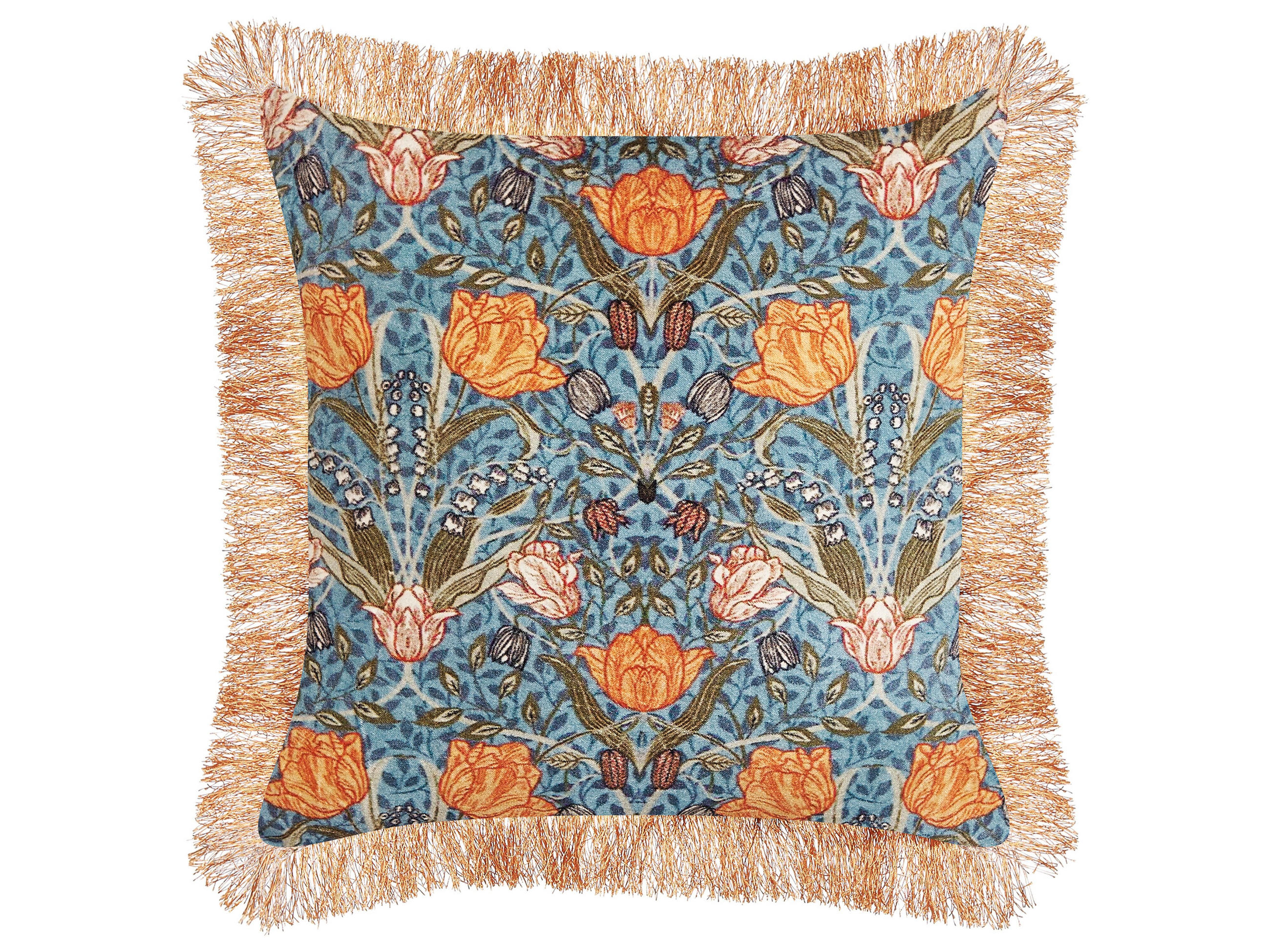 DEKOKISSEN Blau 45/45 cm Mitella - Blau, Textil (45/45cm) - Beliani