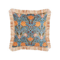 DEKOKISSEN Blau 45/45 cm Mitella - Blau, Textil (45/45cm) - Beliani