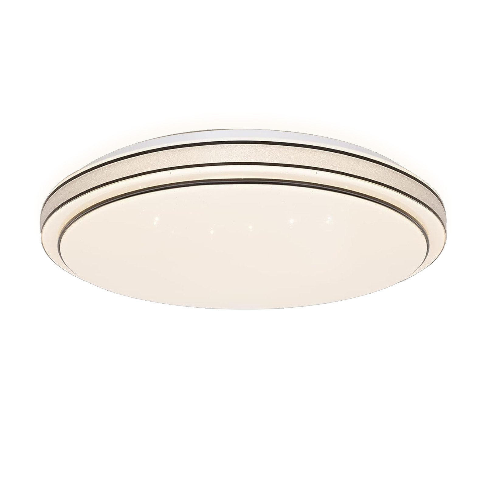 LED-DECKENLEUCHTE Zeus 27/27/6cm - Schwarz, Metall (27/27/6cm) - ZMH