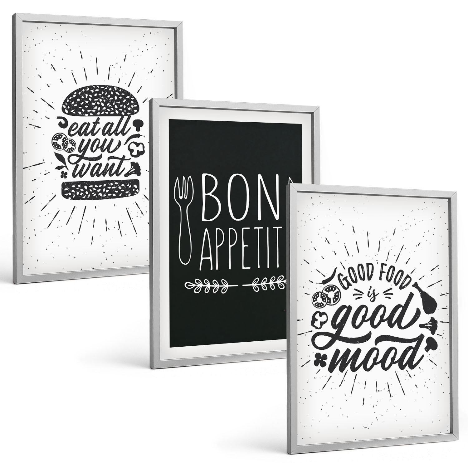 Tulup Bilder Silber 40x60 cm