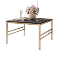 COUCHTISCH FORMA 70/70 cm Quadrat, Gold / Kaschmir - Kaschmir/Goldfarben, Metall (70/70/46cm) - Idohome