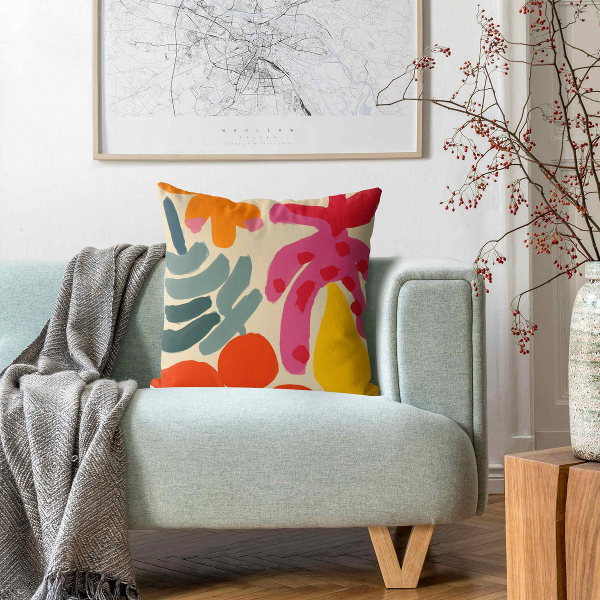 KISSENBEZUG Bunte Formen II 50/50 cm - Multicolor, Textil (50/50cm) - Bilderwelten