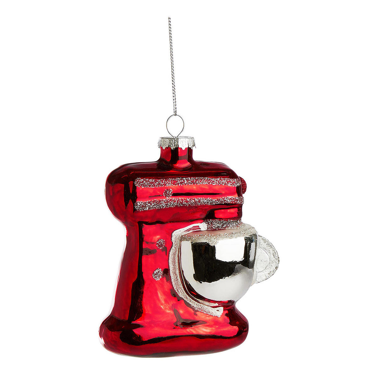 BAUMANHÄNGER Hang On Küchenmaschine - Rot, Glas (5/10/10cm) - Butlers