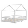HAUSBETT Treviolo - Weiß, Holz (120/200cm) - [en.casa]