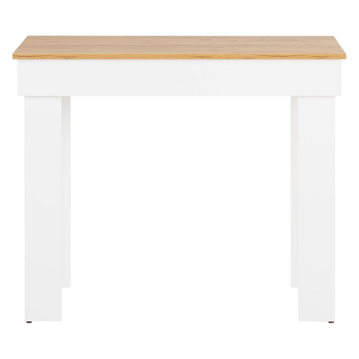 ESSTISCH in Holzwerkstoff 90/60/73 cm - Weiß/Naturfarben, Holzwerkstoff (60/90/73cm) - Homestyle4u