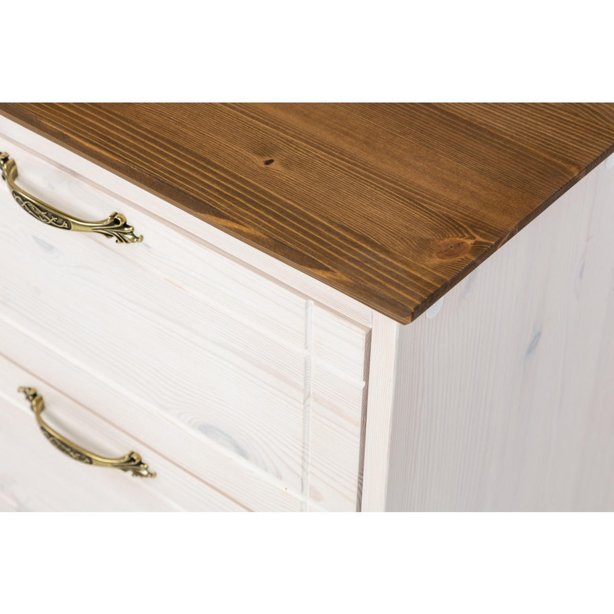 LOWBOARD 154 cm - Dunkelbraun/Weiß, Holz (154/58/47cm) - MSL wooden furniture