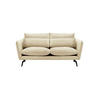 SOFA Layla 2,5-Sitzer-Velluto 2 - Creme, Holz/Textil (197/95/98cm)