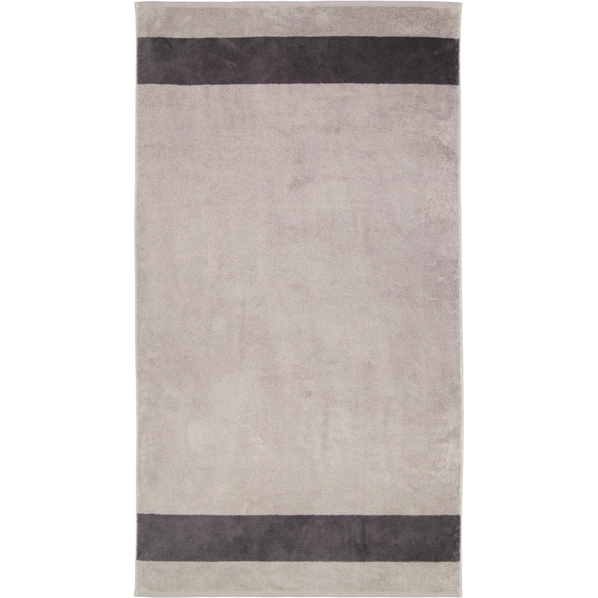 HANDTÜCHER LUXURY DOUBLE 2560 STONE - 77 - Grau, Textil (80/150cm) - Zöllner