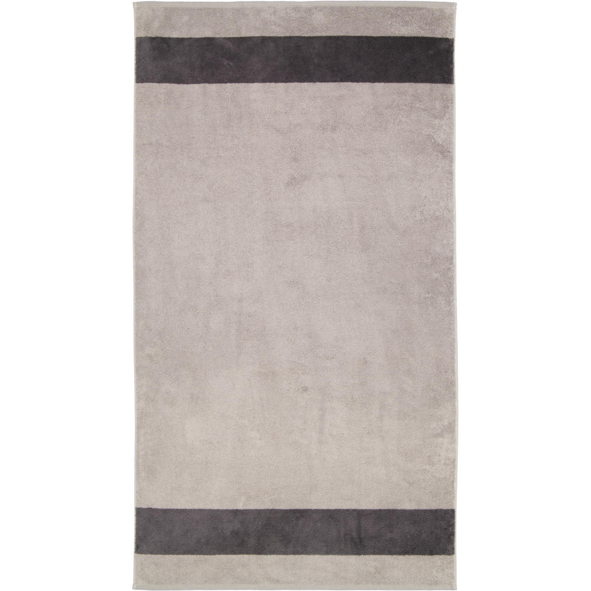 HANDTÜCHER LUXURY DOUBLE 2560 STONE - 77 - Grau, Textil (80/150cm) - Zöllner